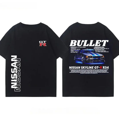T-SHIRT BULLET NISSAN SKYLINE GTR R34
