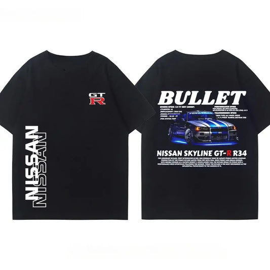 T-SHIRT BULLET NISSAN SKYLINE GTR R34